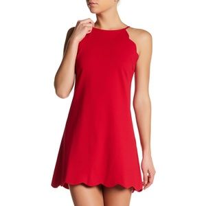 Love…Ady Scalloped Trim Shift Dress